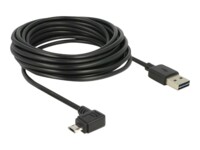 Delock Easy USB-kabel 5m Sort