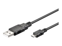 goobay USB-kabel 15cm Sort