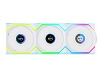 Lian Li UNI FAN SL Wireless LCD Fan 3-pack Hvid 120 mm
