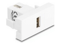 Delock Easy 45 Module USB 2.0 Type-A female to USB 2.0 Type-A female white