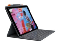Logitech Slim Folio Tastatur og folio-kasse Saks Trådløs Schweizisk