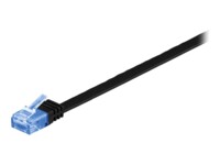 Goobay RJ45 CAT6A UTP 3M Uskærmet flad sort