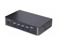StarTech.com 4-Port DisplayPort 1.4 KVM Switch, 8K 60Hz / 4K 144Hz, 2x USB 3.0 Ports, 4x USB 2.0 Ports, Hotkey Switching, TAA Compliant (D86A2-4-PORT-8K-KVM) KVM / audio / USB switch