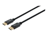 Manhattan DisplayPort 1.4 Cable, 8K@60hz, 1m, PVC Cable, Male to Male, With Latches, Fully Shielded, Black, Lifetime Warranty, Polybag DisplayPort kabel 1m Sort