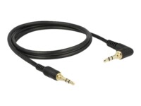 Delock Audiokabel 1m Sort