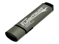 Kanguru FlashTrust Secure Firmware 3.0 32GB USB 3.2 Gen 1 Sort Grøn