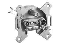 goobay 3-way antenna-wall-socket Antennesokkel Sølv