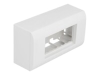 Delock Surface-mounted Housing for Easy 45 Modules 152 x 82 mm, white