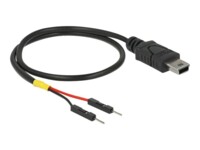 Delock USB / strøm kabel 30cm Sort