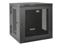 Tripp Lite 10U Wall Mount Rack Enclosure Server Cabinet Hinged w/ Door & Sides Rack Sort