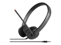 Lenovo Stereo Analog Headset Kablet Høretelefoner Sort