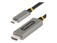 StarTech.com 6ft (2m) USB-C to HDMI Adapter Cable, 8K 60Hz, 4K 144Hz, HDR10, USB Type-C to HDMI 2.1 Video Converter Cable, USB-C DP Alt Mode/USB4/Thunderbolt 3/4 Compatible - USB-C Laptop to HDMI Monitor (135B-USBC-HDMI212M) Videoadapterkabel 2m Sort Grå