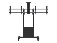 SMS Func Mobile Video Conference Vogn med hjul 2 LCD-displays / CPU / kamera 46'-65'