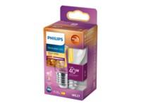 Philips LED-filament-lyspære 3.4W D 470lumen 2200-2700K Varmt hvidt lys