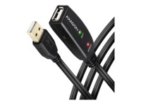 AXAGON USB 2.0 USB forlængerkabel 7.5m Sort