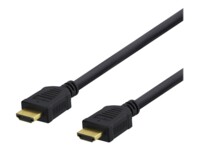 DELTACO HDMI-1030D HDMI-kabel med Ethernet 3m Sort