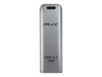 PNY Elite Steel 32GB USB 3.1 Sølv