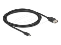 Delock USB-kabel 2m Sort