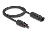 DeLOCK DL4 (male) - DL4 (female) Sort 1m Forlængerkabel til strøm