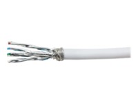 LogiLink PrimeLine CAT 7 Kabel med afskærmning med folie og kobberfletning (SFTP 50m Bulkkabel Hvid