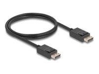 Delock Coaxial DisplayPort kabel 1m Sort