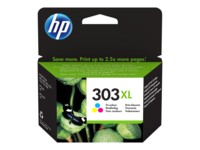 HP 303XL Farve (cyan, magenta, gul) 415 sider Blæk T6N03AE