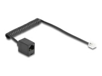 DeLOCK Telefonkabel 1m Sort