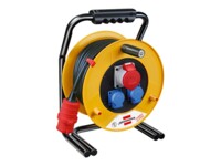 brennenstuhl Brobusta CEE 1 IP44 cable reel for site & industry 30m H07RN-F 5G2,5 Forlængelsesspole 3-stik Sort Gul 30m