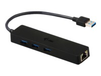 i-Tec USB 3.0 Slim HUB 3 Port + Gigabit Ethernet Adapter Sort