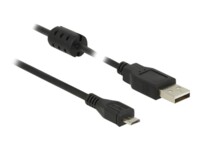 Delock USB-kabel 5m Sort