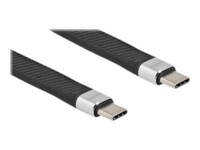 Delock USB Type-C kabel 13cm Sort