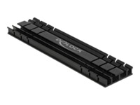 DeLOCK Heatsink flat 100 mm for M.2 module black Kølelegeme til solid state-disk