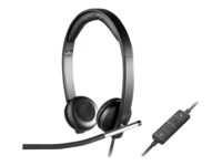 Logitech USB Headset Stereo H650e Kablet Høretelefoner Sort