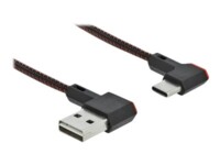 Delock Easy USB Type-C kabel 20cm Sort Rød