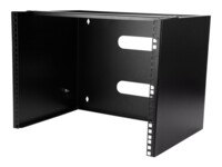 StarTech.com 8U Wall Mount Patch Panel Bracket - 12' Deep - 19' Patch Panel Rack for Shallow Network Equipment- 80lbs Capacity (WALLMOUNT8) Kabinet Sort