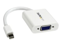 StarTech.com Mini DisplayPort to VGA Adapter - White - 1080p - Thunderbolt to VGA Monitor Adapter - Mini DP to VGA Converter (MDP2VGAW) Video transformer