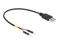 Delock USB / strøm kabel 20cm Sort