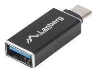 Lanberg USB-C adapter Sort