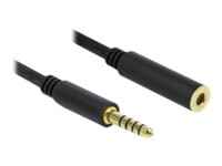 Delock Forlængerkabel til audio 3m Sort