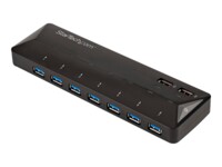 StarTech.com 9 Port USB 3.0 Hub - 7 x USB-A, 2 x USB-A Charge Ports - Multi Port Powered USB Charging Station (ST93007U2C) USB sharing switch til periferiudstyr 7 porte USB