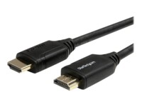 StarTech.com StarTech.com Premium Certified High Speed HDMI 2.0 Cable with Ethernet - 10ft 3m - Ultra HD 4K 60Hz - 10 feet HDMI Male to Male Cord - 30AWG (HDMM3MP) HDMI-kabel med Ethernet 3m Sort