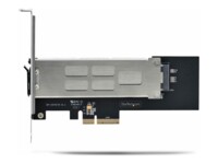 StarTech.com M.2 NVMe SSD to PCIe x4 Mobile Rack/Backplane with Removable Tray for PCI Express Expansion Slot, Tool-less Installation, PCIe 4.0/3.0 Hot-Swap Drive Bay, Key Lock - 2 Keys Included Interfaceadapter