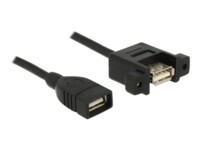 Delock USB-kabel 1m Sort