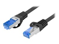 Lanberg CAT 6a S/FTP 50cm Patchkabel Sort RAL 9004