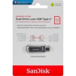 SanDisk Ultra Dual Drive Luxe 512GB USB 3.2 Gen 1 / USB-C USB stick Sølv