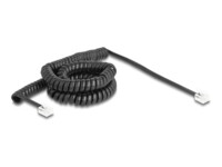 DeLOCK Telefonkabel 5m Sort