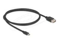 Delock USB-kabel 1m Sort