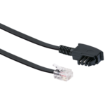 Schwaiger DSL-Kabel RJ12 6P2C -> TAE-F 6P4C 3m schwarz