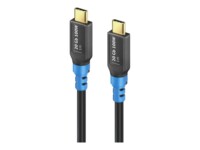 PureLink FlexInstall Series USB4 Gen2x2 USB Type-C kabel Sort