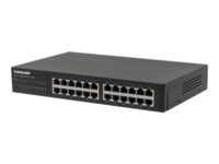 Intellinet 24-Port , 24 x Mbit/s RJ4 s, IEEE 802.3az (Energy Efficient ), Desktop, 19' Rackmount, Metal (Euro 2-pin plug) Switch 24-porte Gigabit